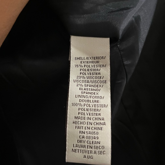 Purple Anne Klein Ruffle Peplum Blazer and Skirt Suit - Picture 2 of 4